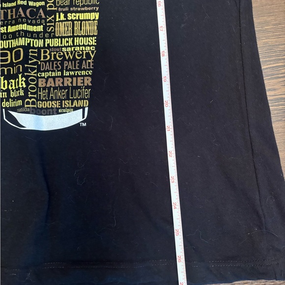 Black V-Neck Craft Beer Graphic T-Shirt - Picture 5 of 5